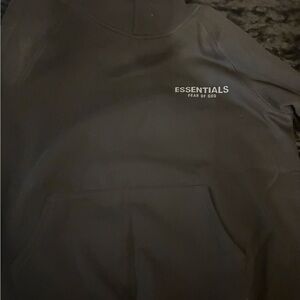 Black essentials hoodie